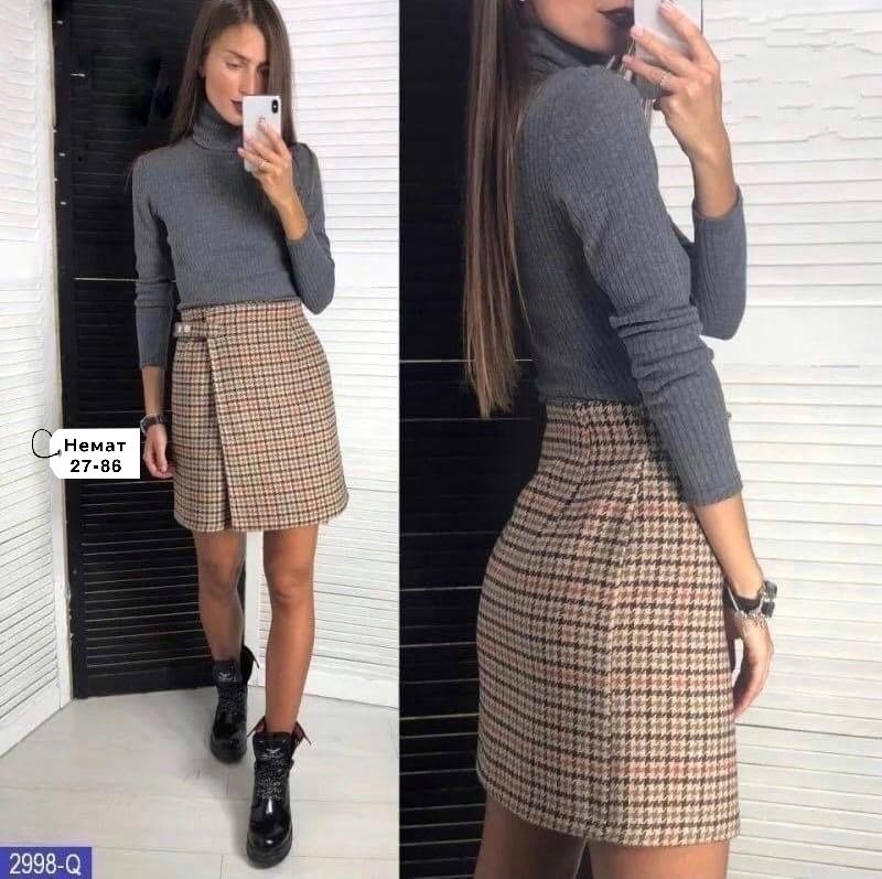 юбка,юбка из твида,твидовая юбка,юбка с кофтой,юбка твидовая мини