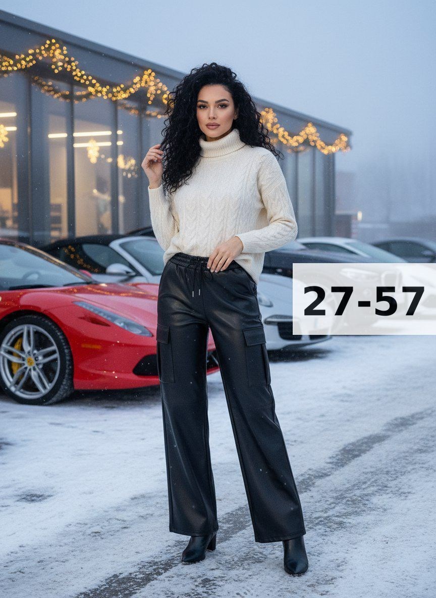 брюки женские с,кожаные женские брюки,кожаные штаны,классические брюки,кожаные брюки палаццо