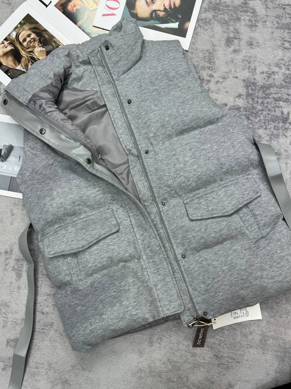 жилет женский,жилетка женская,жилет двусторонний,жилет с поясом,жилет короткий