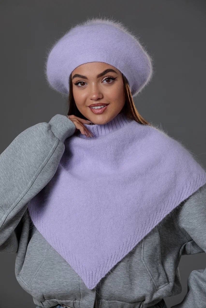 шапка платок,шапочки,шапка с шарфом,комплект шапок,женская шапка