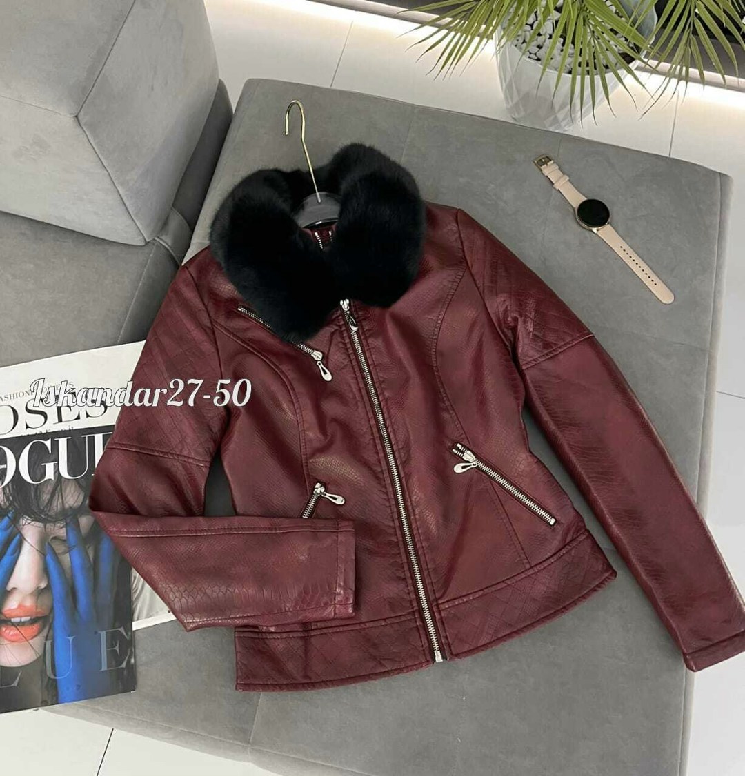 куртка кожаная,кожаная куртка женская,кожаная куртка с мехом,куртка кожаная зимняя,куртка из искусственной кожи с воротником из