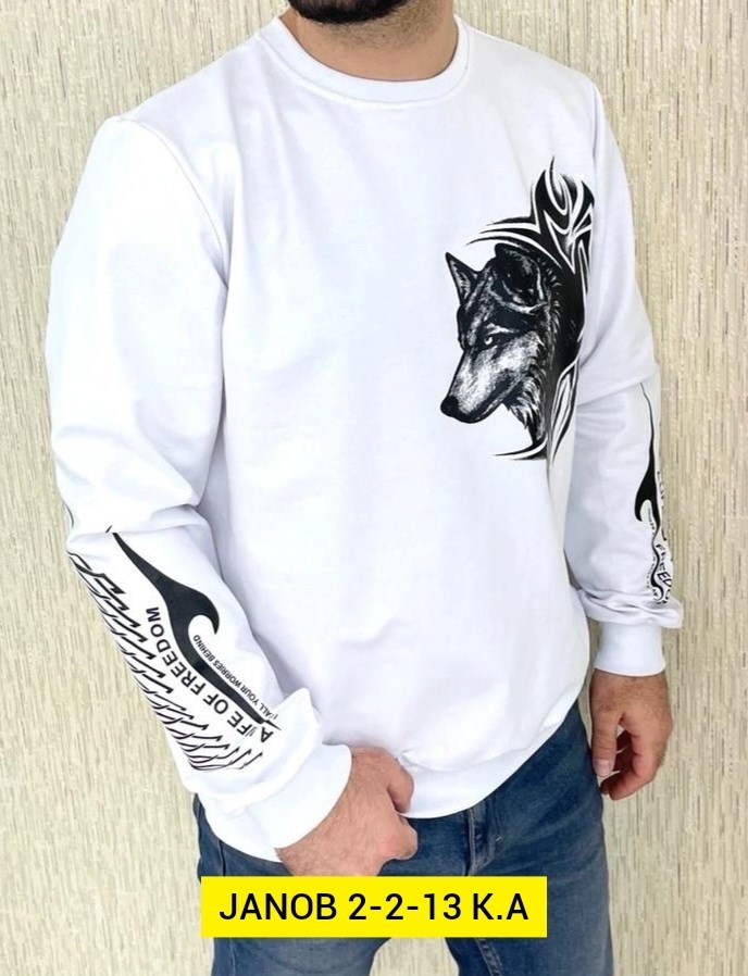 свитшот мужской белый,свитшот мужская,мужские свитшоты,мужская кофта,толстовки свитшот