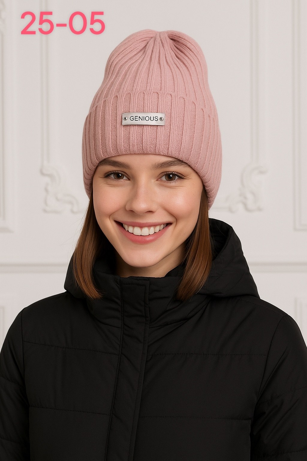 женская шапка,шапка бини женская,шапка бини,розовая шапка,женская вязаная шапка