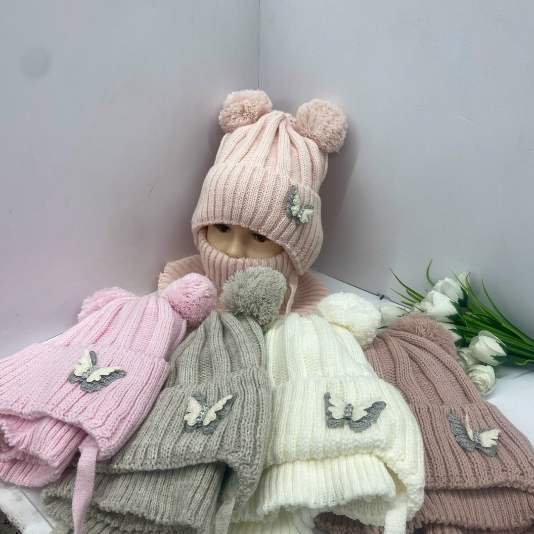 шапка снуд комплект,комплект детский шапка,шапка и снуд,шапка снуд для девочки,комплект шапка и снуд для девочки