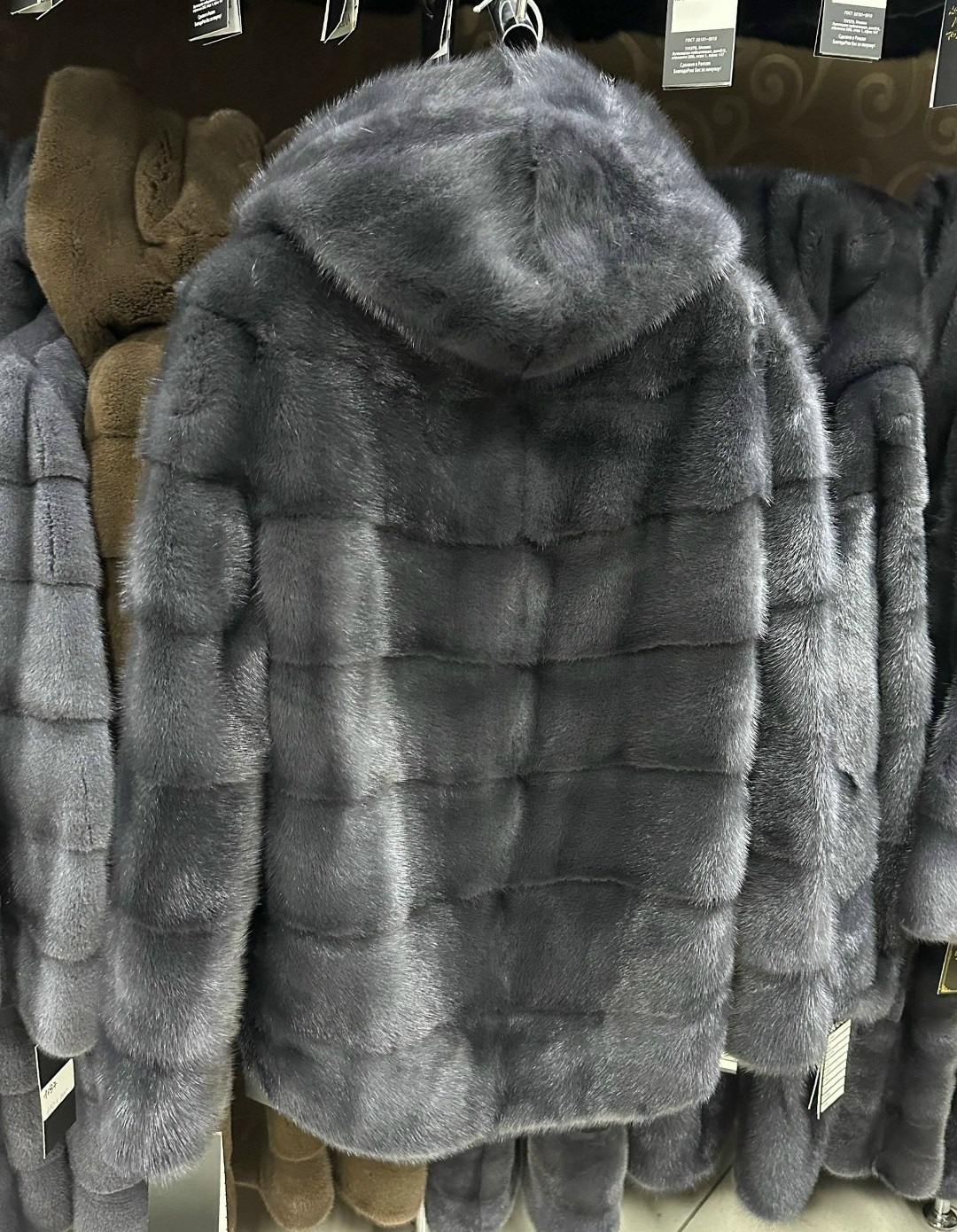 шуба норка,шуба норковая,норковая шуба серая,шуба норковая с капюшоном,шуба норковая графит