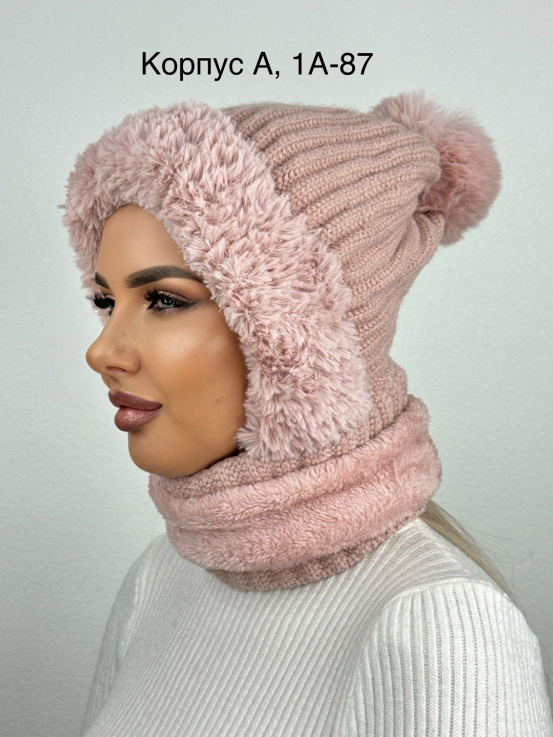 комплект женская шапка и снуд зимняя теплая,шапки ушанки женские камеа,комплект женский шапка и снуд зимние,комплект шапка зимняя со снудом,комплект шапка снуд