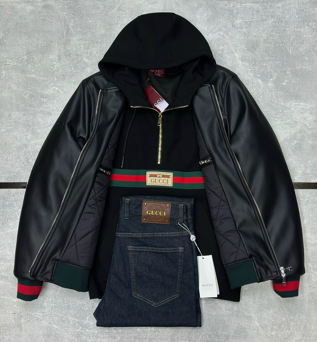 куртка gucci,кожаная куртка gucci,кожаный бомбер гуччи,кожаный бомбер gucci,кожанка гуччи мужские