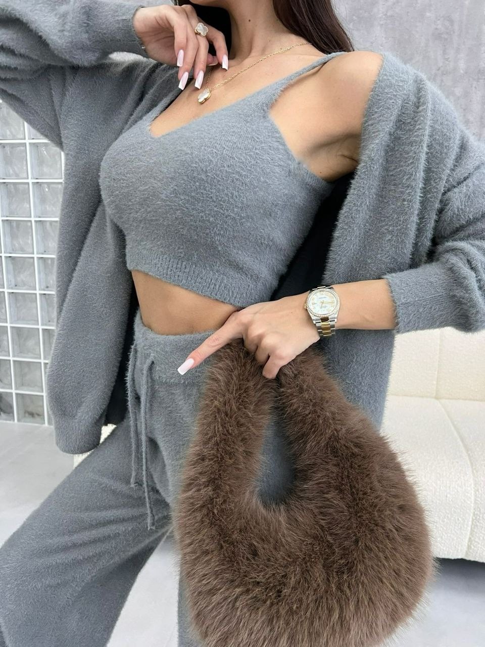 вязаные брюки,трикотажные костюмы,повседневный костюм,комбинезоны и комплекты,брюки женские с