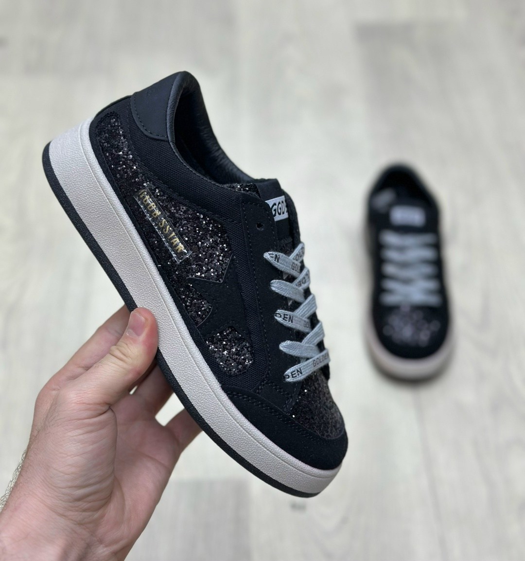golden goose кеды черные,,кеды golden goose,кроссовки golden goose,golden goose кеды блестящие черные