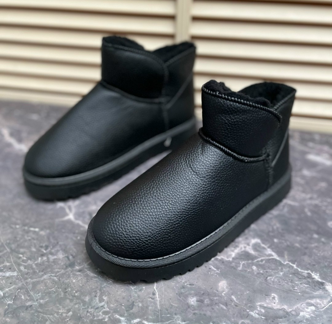 ,угги женские,угги,угги мужские,ugg mens classic mini leather black