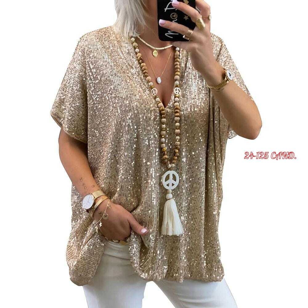 блузка с пайетками,женская блузка,женская футболка с пайетками,свободная блузка,элегантная блузка