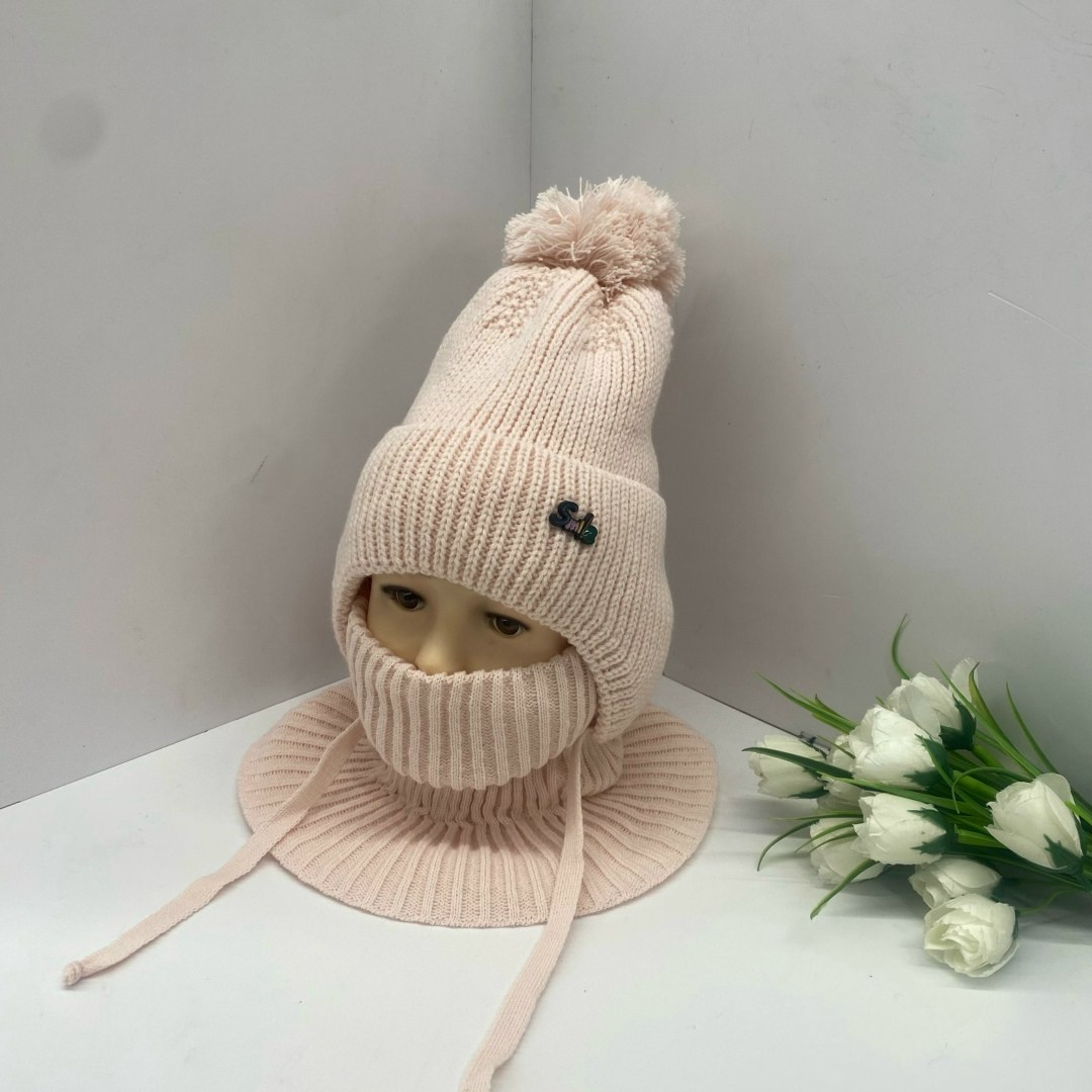 комплект детский шапка,шапка для девочек,шапка и снуд для детей,шапка и снуд,комплект шапка и снуд