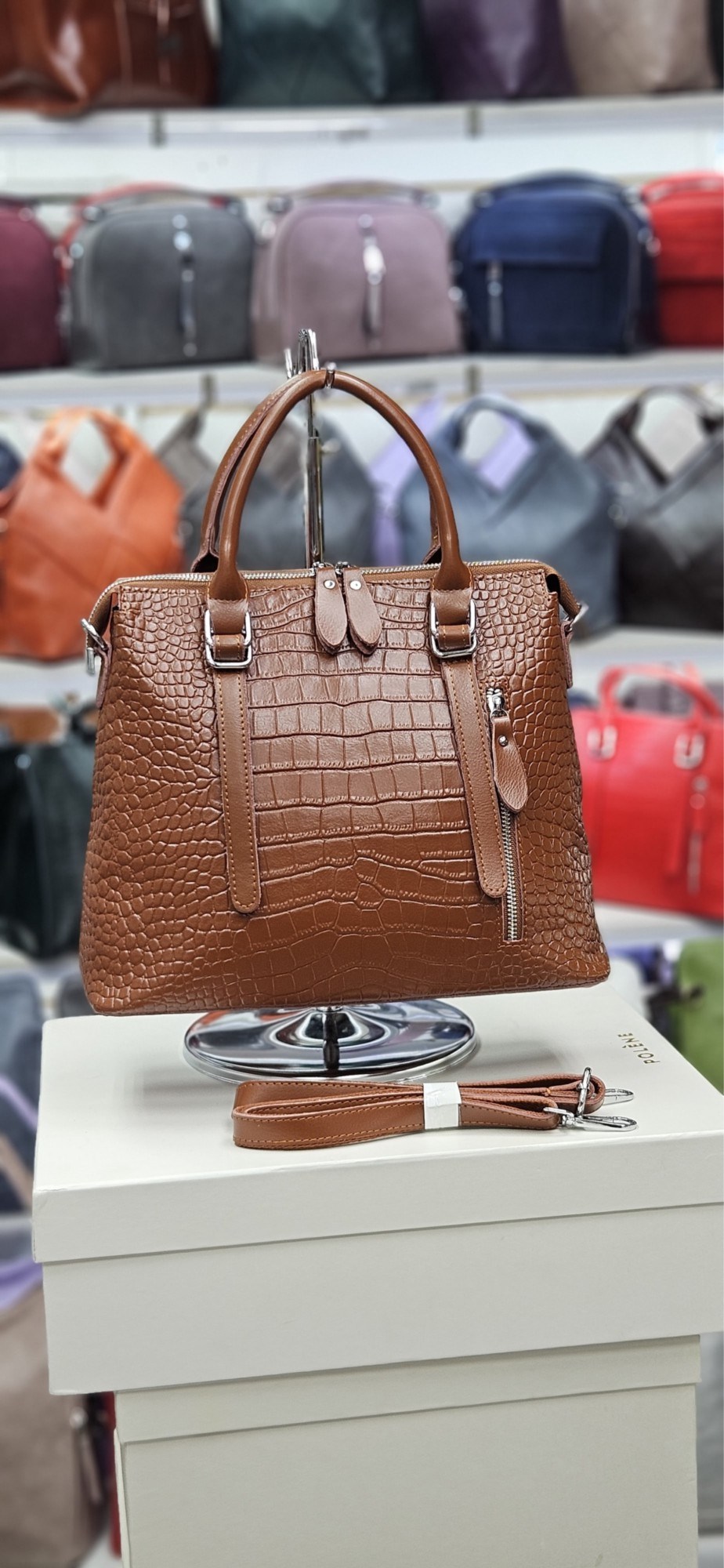 женская кожаная сумка тоут под крокодила,сумка женская из натуральной кожи,сумка,сумка женская,женская сумка кожаная