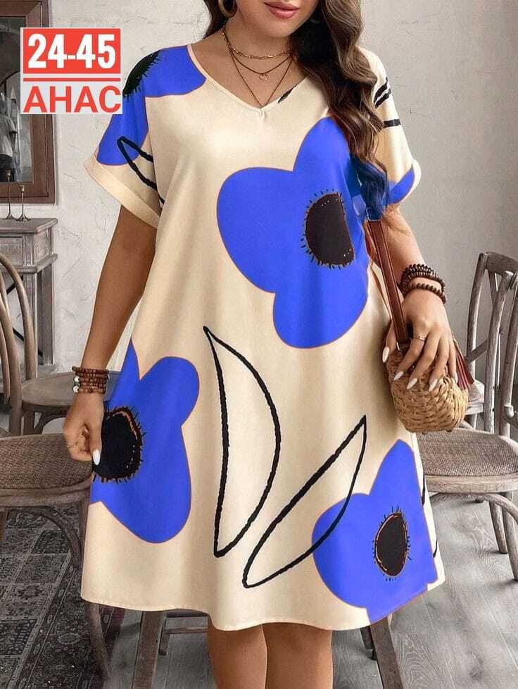 женское яркое летнее платье,женское платье больших размеров,платье cвободного кроя,платье женская,платье