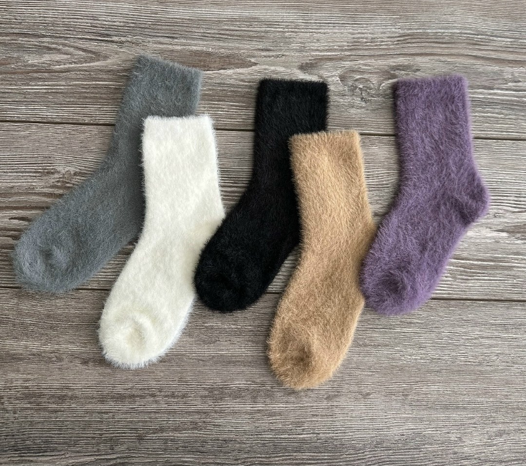 пушистые носки,теплые женские носки,норковые носки,теплые носки для дома,теплые зимние носки