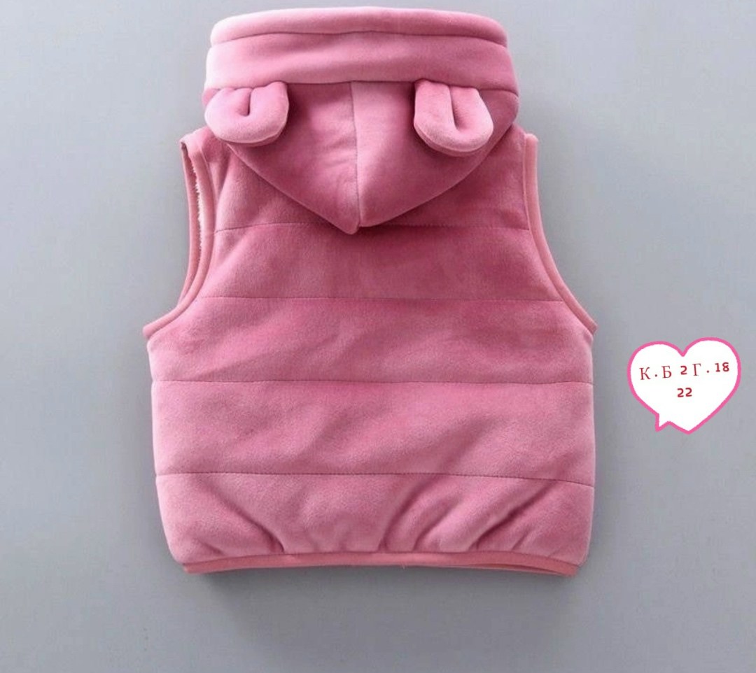 плюшевый жилет,жилет с капюшоном,утепленный жилет с капюшоном,жилет для малыша,детский жилет