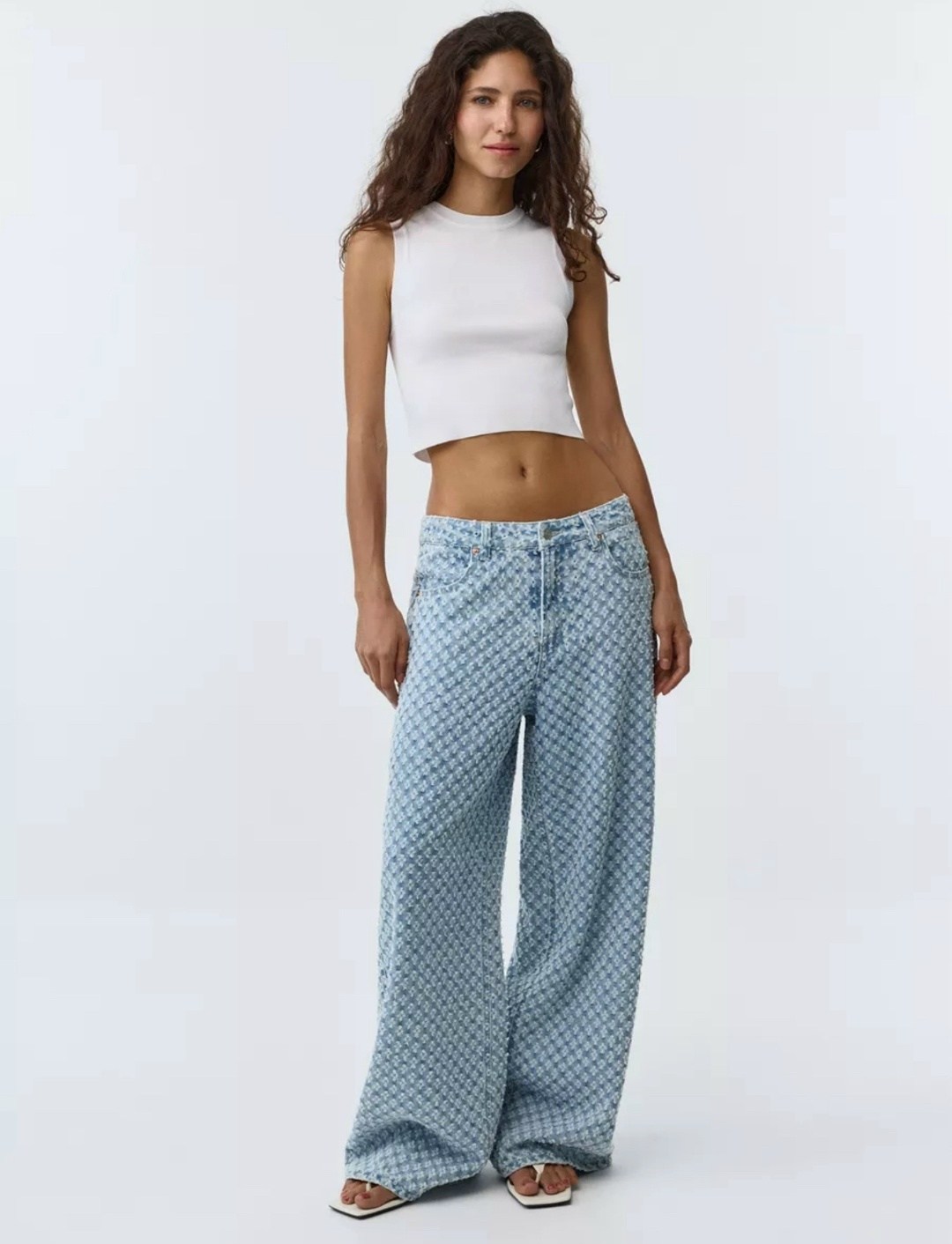 джинсы женские широкие,джинсы женские,джинсы sela женские,широкие джинсы с высокой посадкой,широкие джинсы