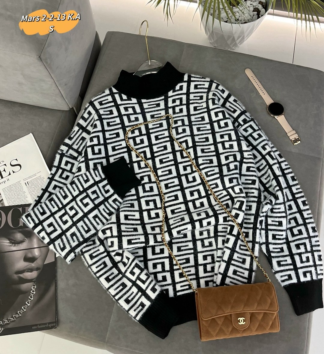 свитер fendi,свитеры модные,свитера женские,вязаные свитера женские,свитер фенди