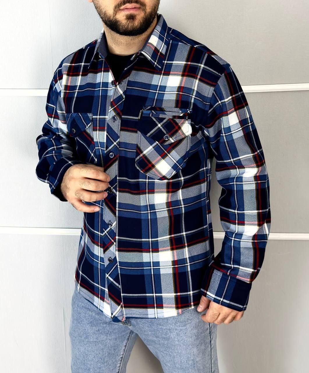 рубашка теплая мужская,рубашка теплая,рубашка теплая на флисе,мужская рубашка,фланелевая рубашка в клетку с длинными рукавами