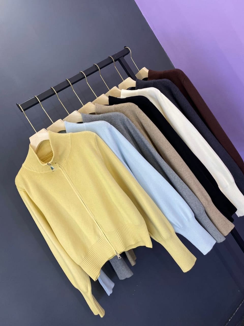 вязаная кофта,свитер на молнии женский,вязаный кардиган на молнии,женский свитер,трикотажный свитер