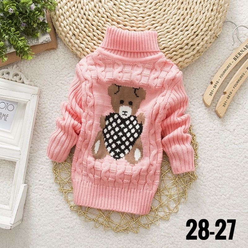 детский свитер,вязаный свитер детский,свитер для девочек,джемпер для девочек,детский свитер с мишкой