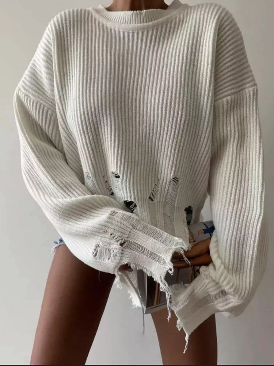 свитер розовый,свитер рваный розовый,свитер удлиненная,рваный свитер женский,свитер в стиле оверсайз