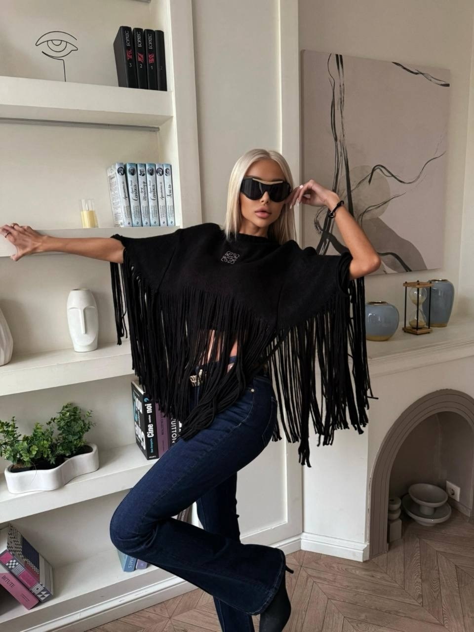 кофта с бахромой,пончо вязаное,модные пончо,джемпер с бахромой,пончо