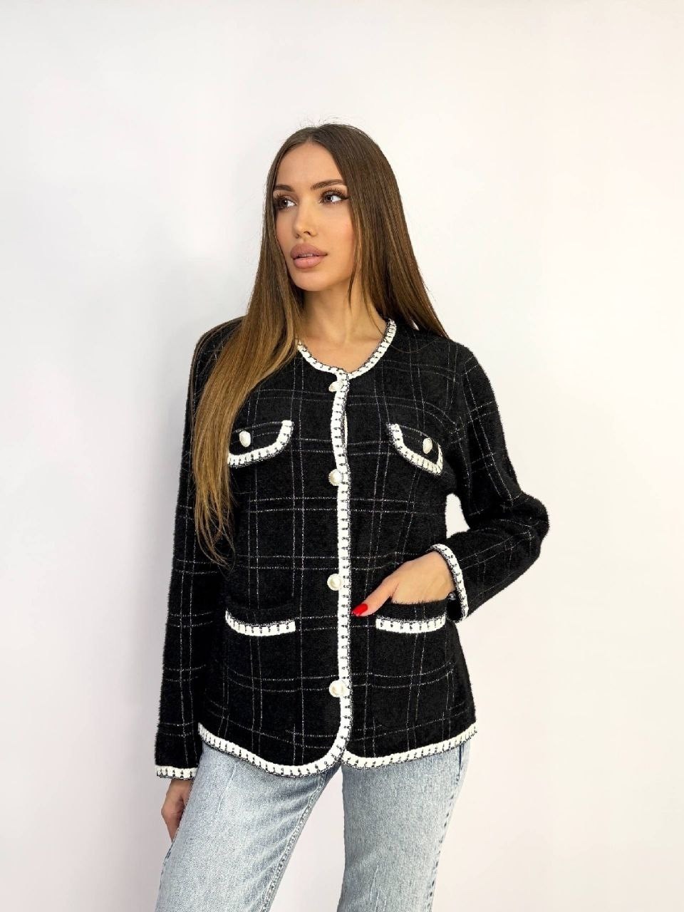 твидовый жакет chanel,жакет твидовый,кардиган шанель,жакеты шанель,жакет в стиле шанель