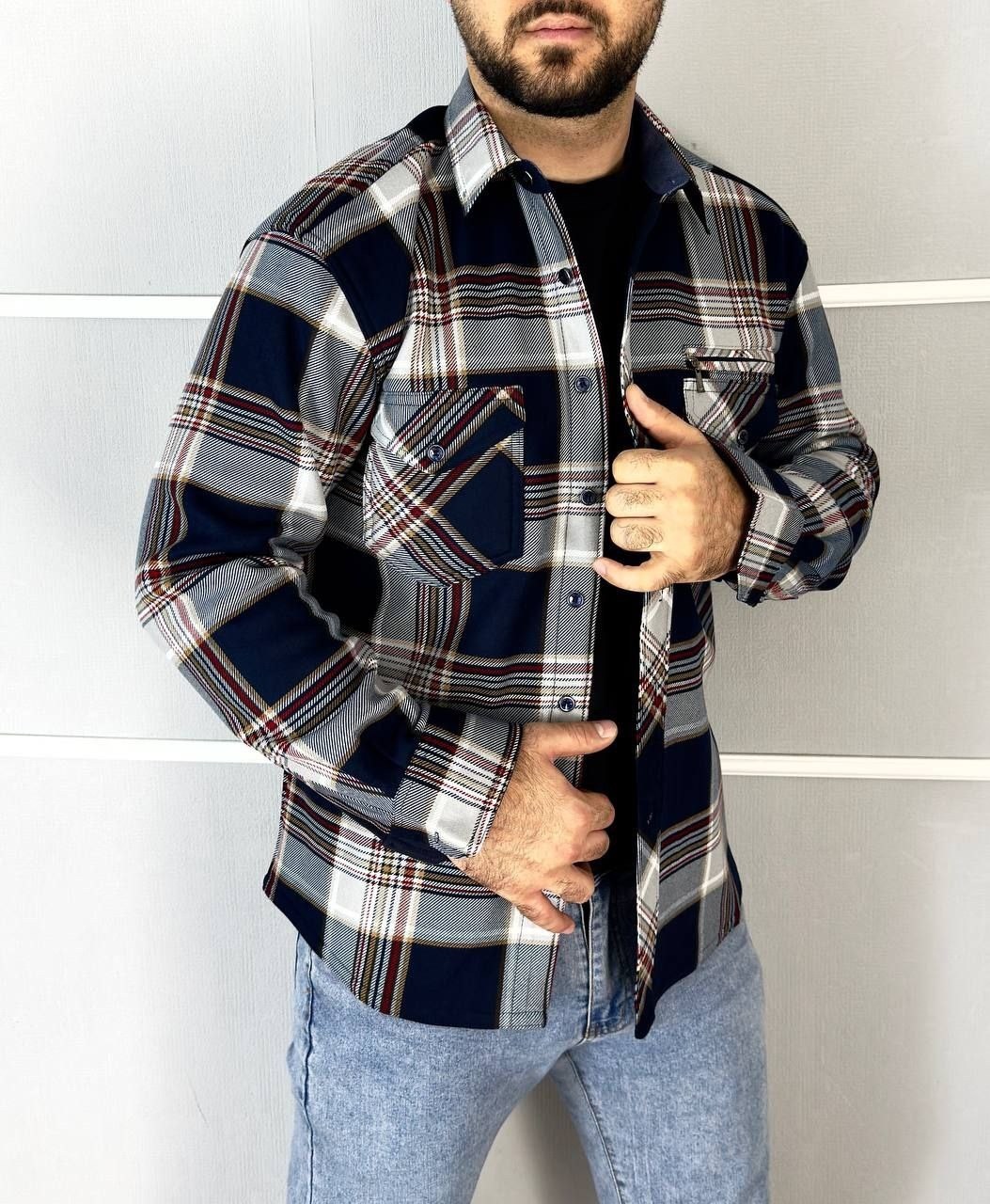 рубашка теплая мужская,рубашка теплая,рубашка теплая на флисе,мужская рубашка,фланелевая рубашка в клетку с длинными рукавами