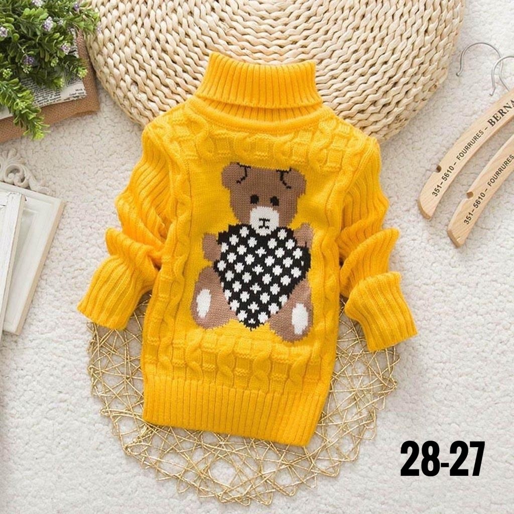 детский свитер,вязаный свитер детский,свитер для девочек,джемпер для девочек,детский свитер с мишкой