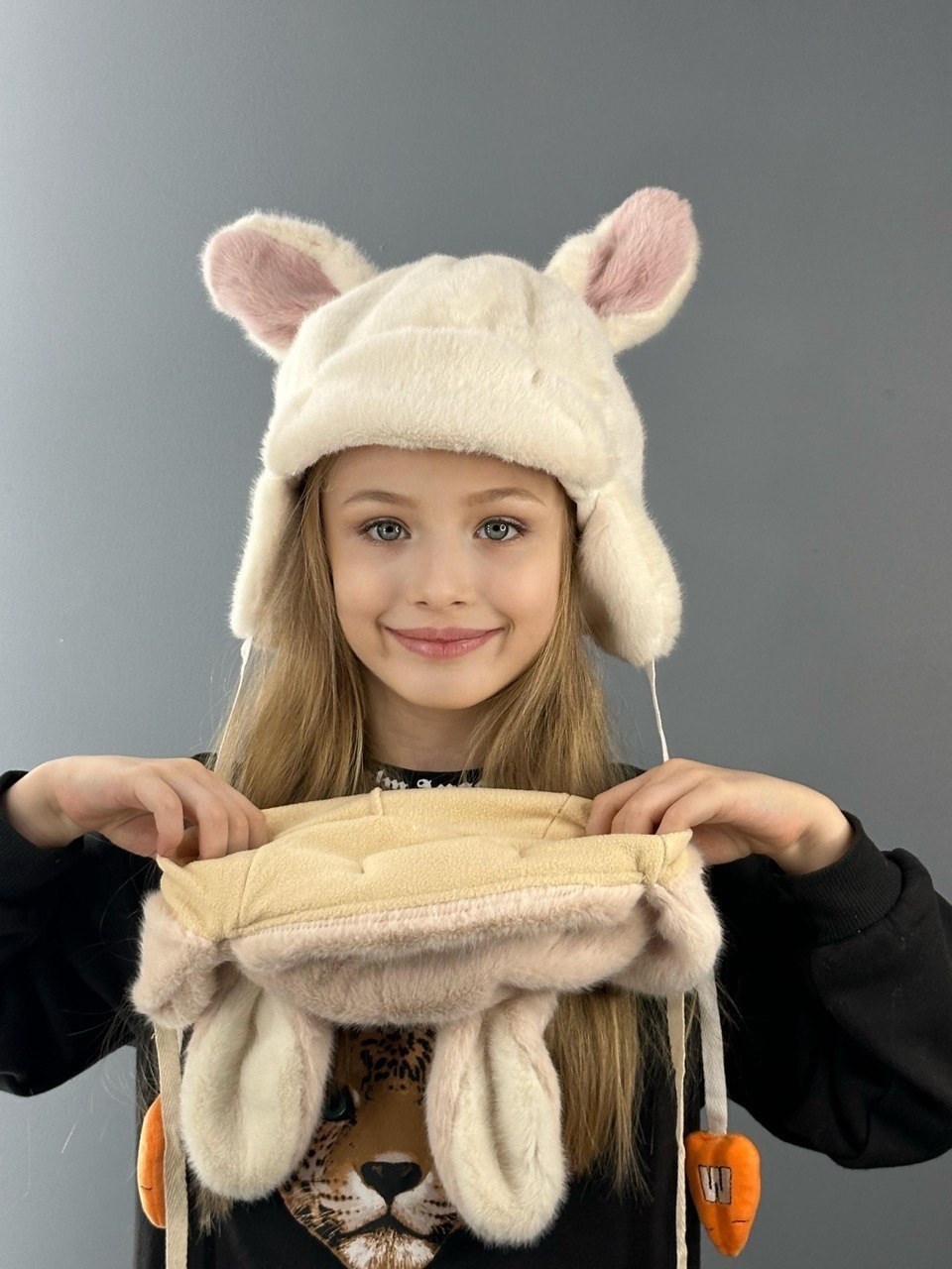 шапка детская,шапка ушанка с ушками,шапка для детей,детская шапка ушанка,шапки шапка с двигающимися ушками