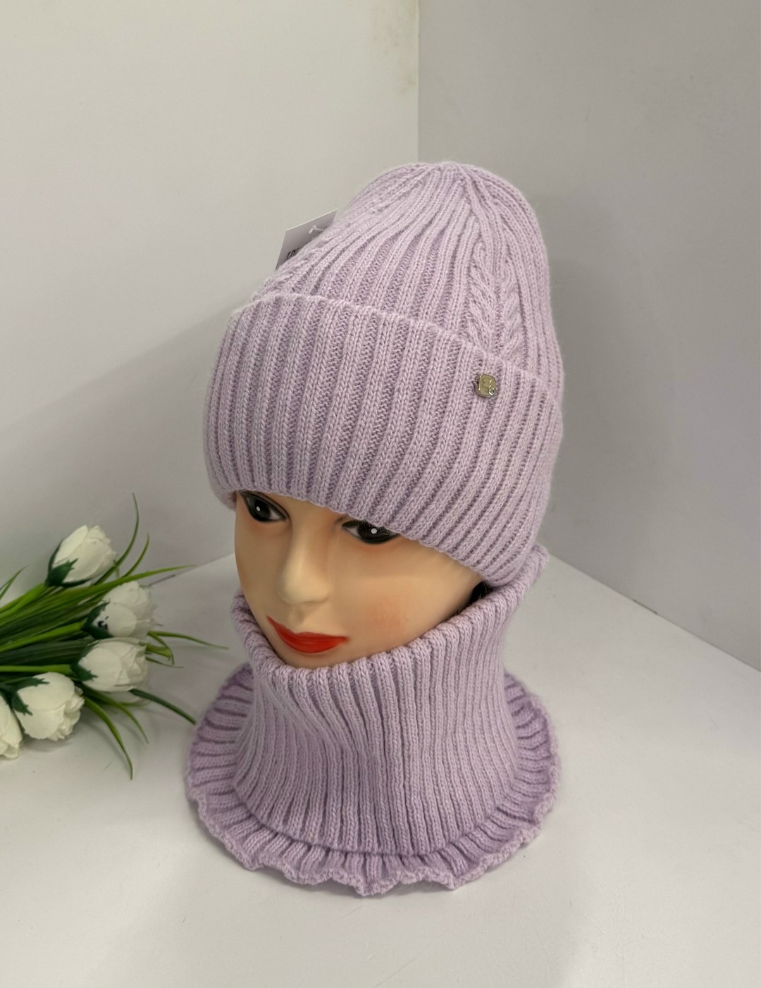 комплект шапка шарф,комплект женский шапка,комплект женский шапка и хомут,шапка и снуд,комплект шапка снуд