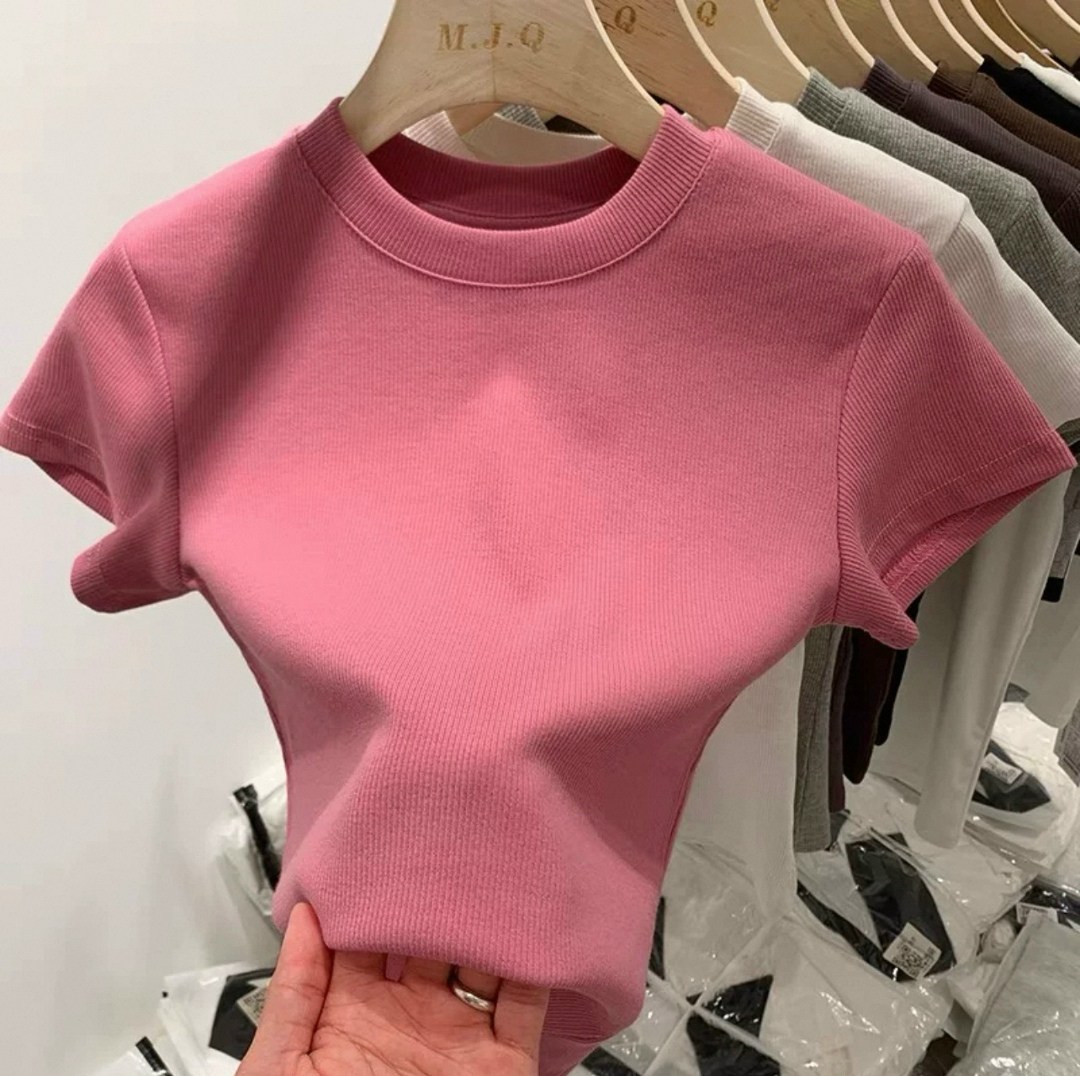 женская футболка, ,женская облегающая футболка,кофта женская,базовая женская футболка