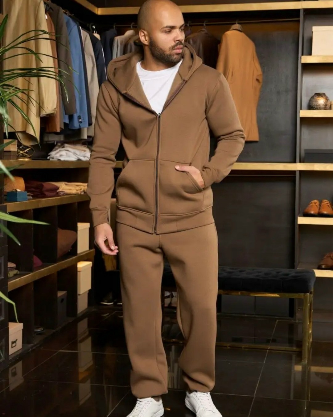 костюм на флисе,костюм бежевый,костюм с худи,костюмы спортивные мужские,теплый костюм