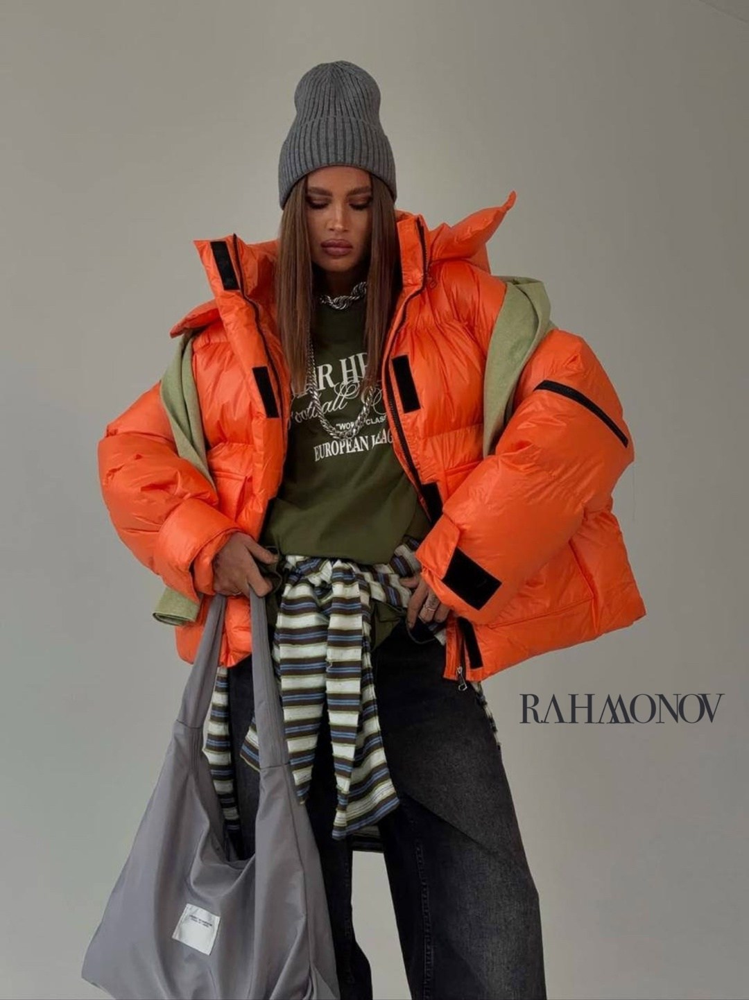 модные пуховики,куртка пуховик,куртка оверсайз,модная куртка,оранжевый пуховик