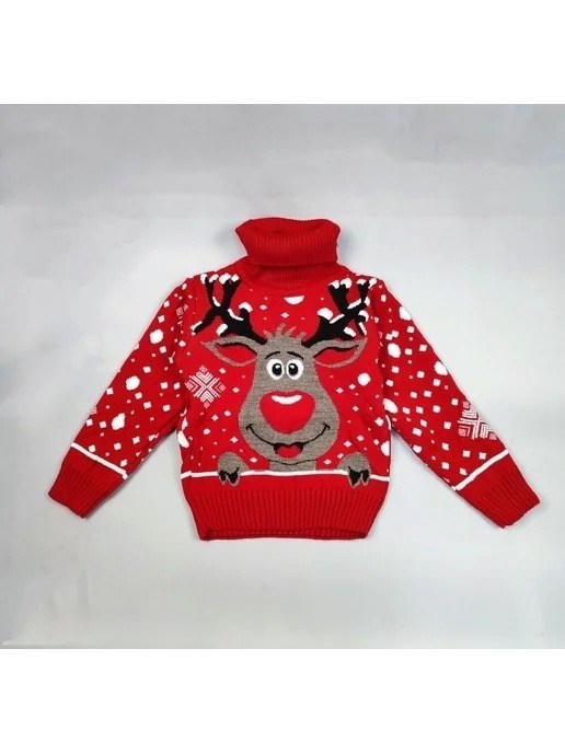 детский новогодний свитер,свитер с рождественским принтом,новогодние свитера,свитера с оленями,новогодний джемпер