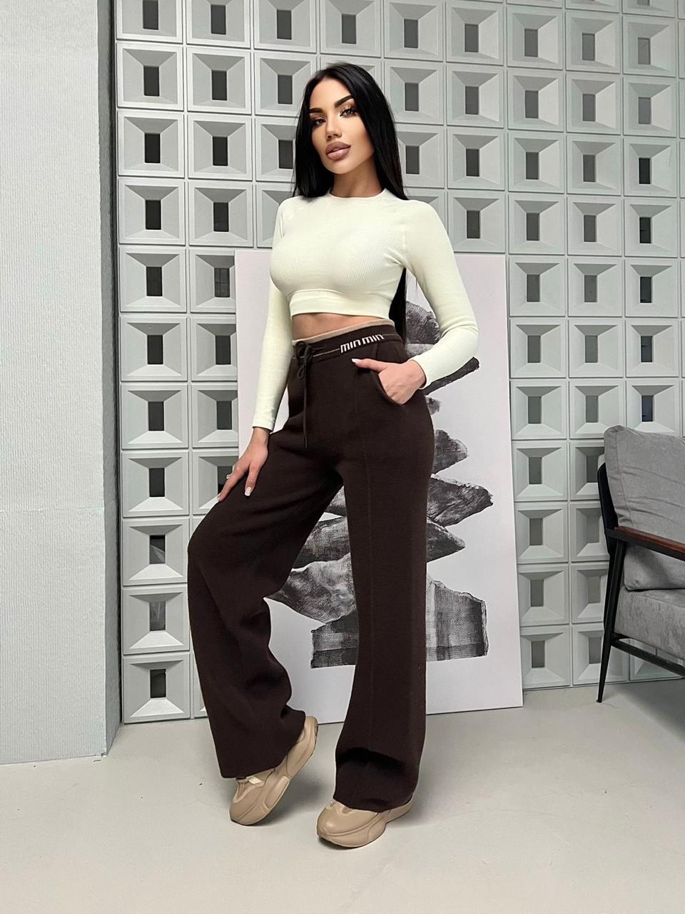 широкие брюки,брюки женские,брюки женские палаццо,стильные брюки,брюки коричневые