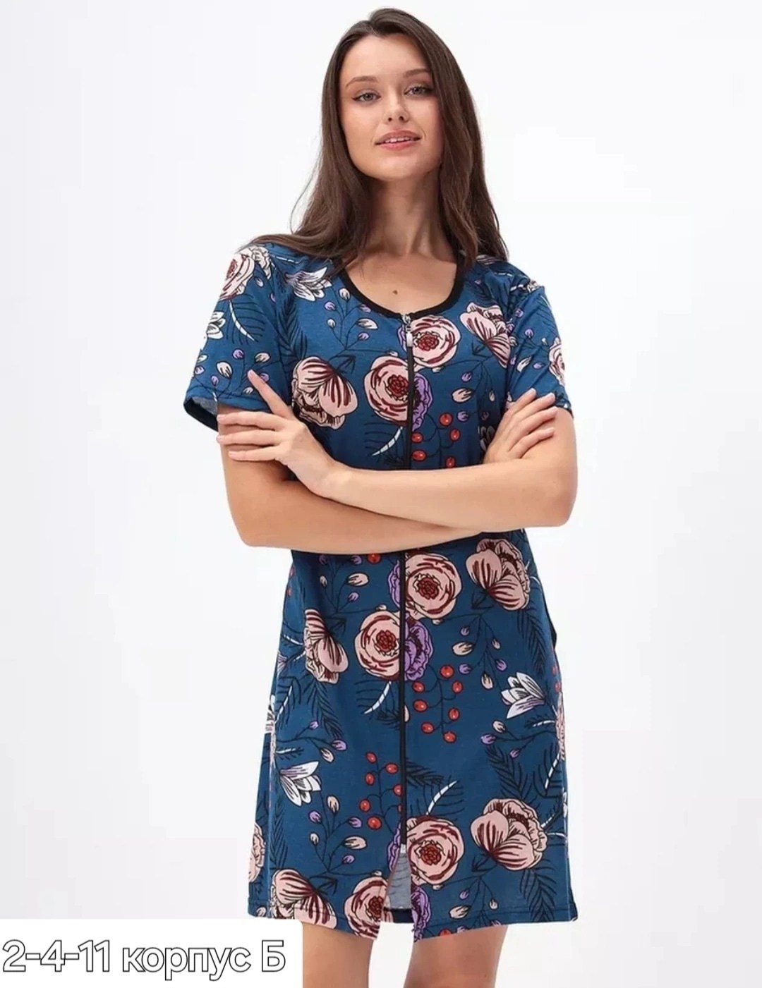 халат домашний на молнии,халат хб,халат женский домашний,женский халат,халат домашний летний на молнии