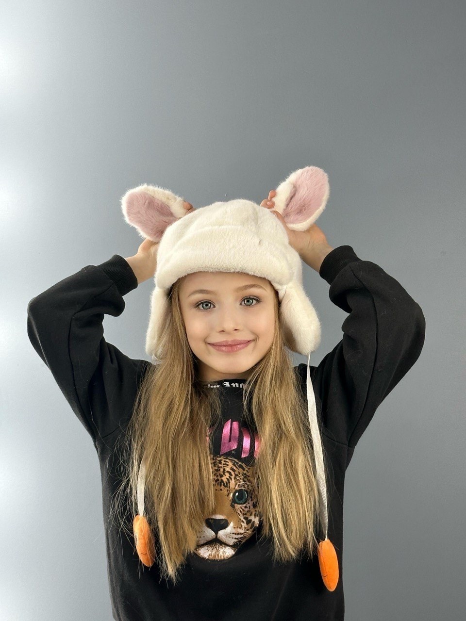 шапка детская,шапка ушанка с ушками,шапка для детей,детская шапка ушанка,шапки шапка с двигающимися ушками