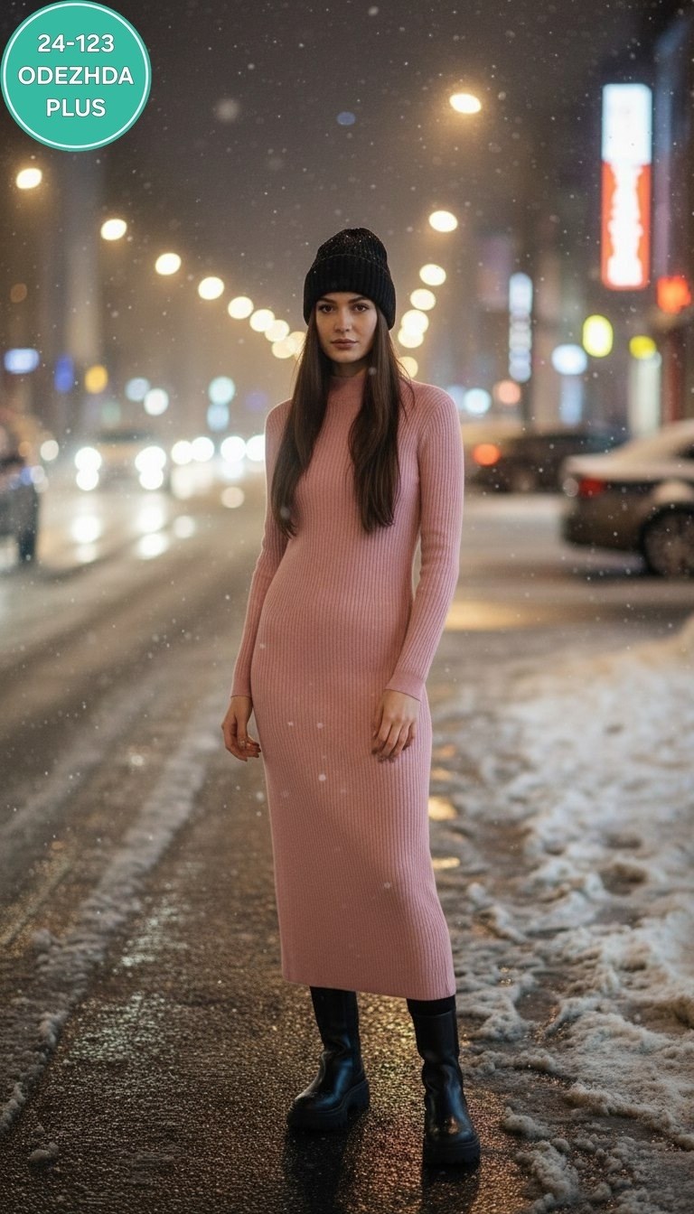 розовое платье лапша,вязаное платье лапша,платье вязаное,платье лапша,платье теплое лапша