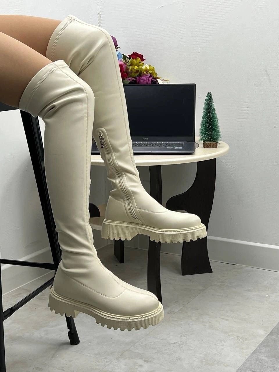 ботфорты женские,сапоги ботфорты,демисезонные ботфорты,ботфорты бежевые,сапоги ботфорты женские