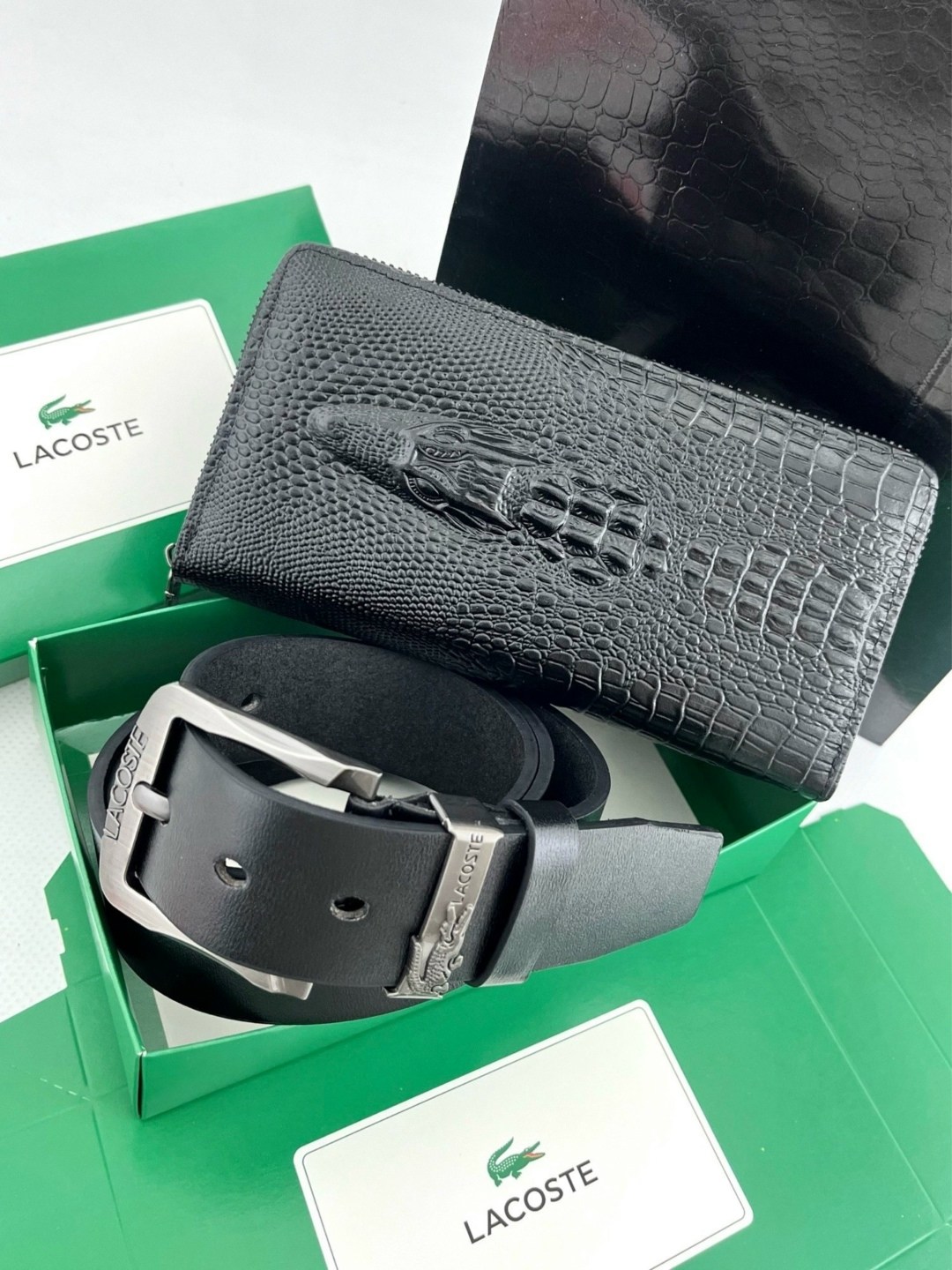 мужской подарочный набор,набор для мужчин,подарочный набор для мужчин ремень,набор мужское,кошелек лакосте мужской