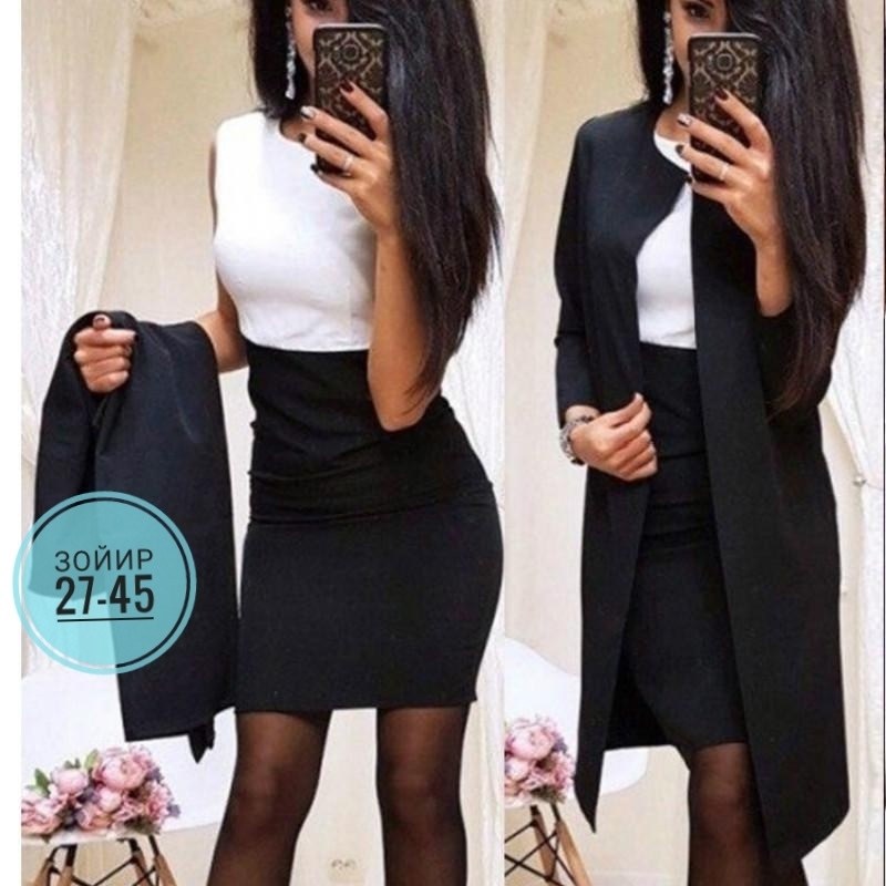 костюм с мини юбкой,женские наряды,женский костюм двойка,костюм двойка с юбкой,черный костюм юбка и пиджак