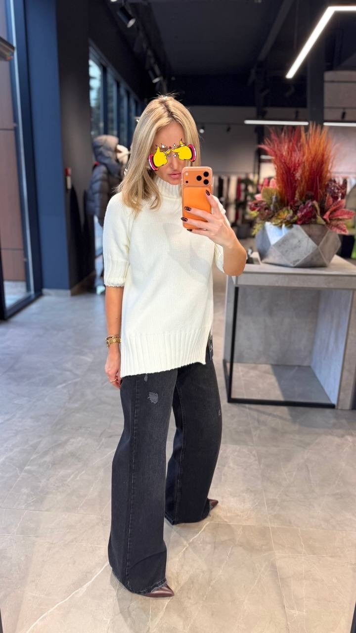 женский свитер,джемпер молочный,женские джемпера,мода модная