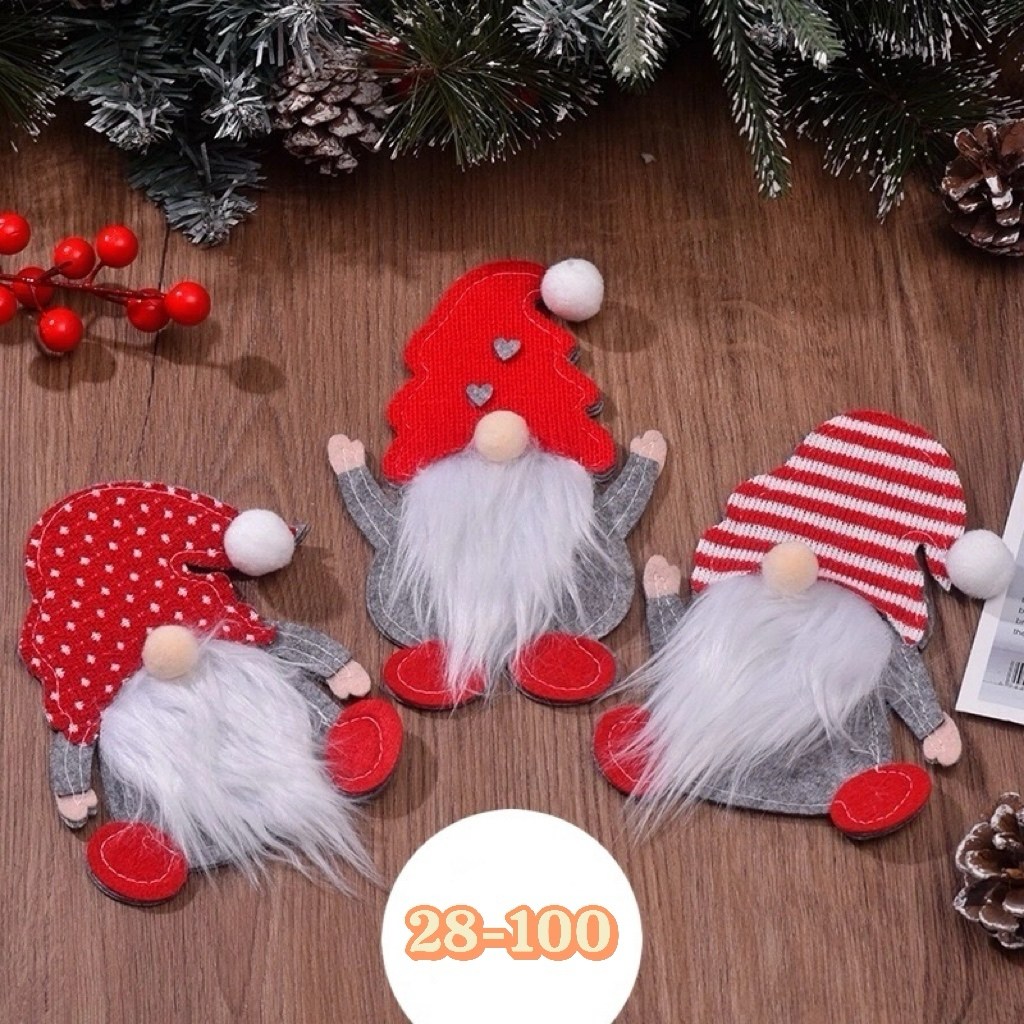 для столовых приборов,украшения на новый год для сервировки,держатель для столовых приборов,чехол для столовых приборов,украшение гном