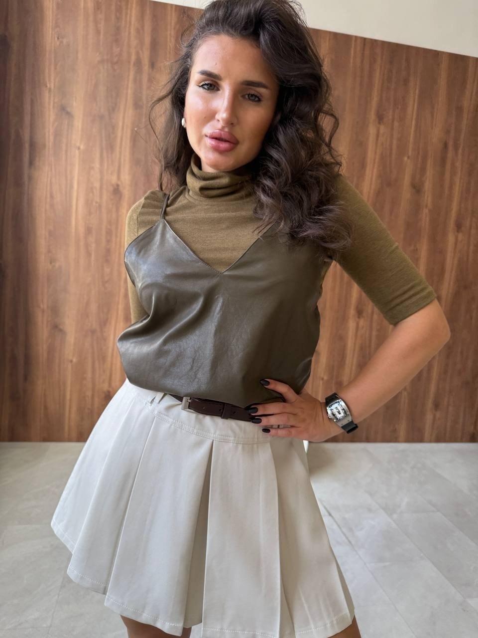 кожаный сарафан,кожаный жилет,черный кожаный сарафан,жилет,женский жилет