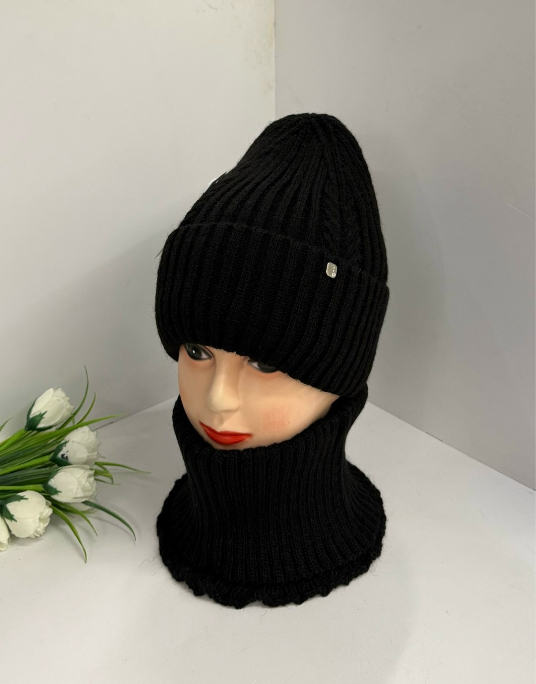 комплект шапка шарф,комплект женский шапка,комплект женский шапка и хомут,шапка и снуд,комплект шапка снуд