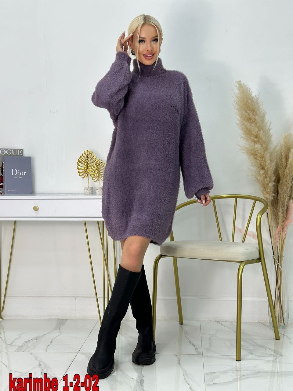 теплая туника,платье вязаное,женская туника,трикотажное платье туника,свитер туника