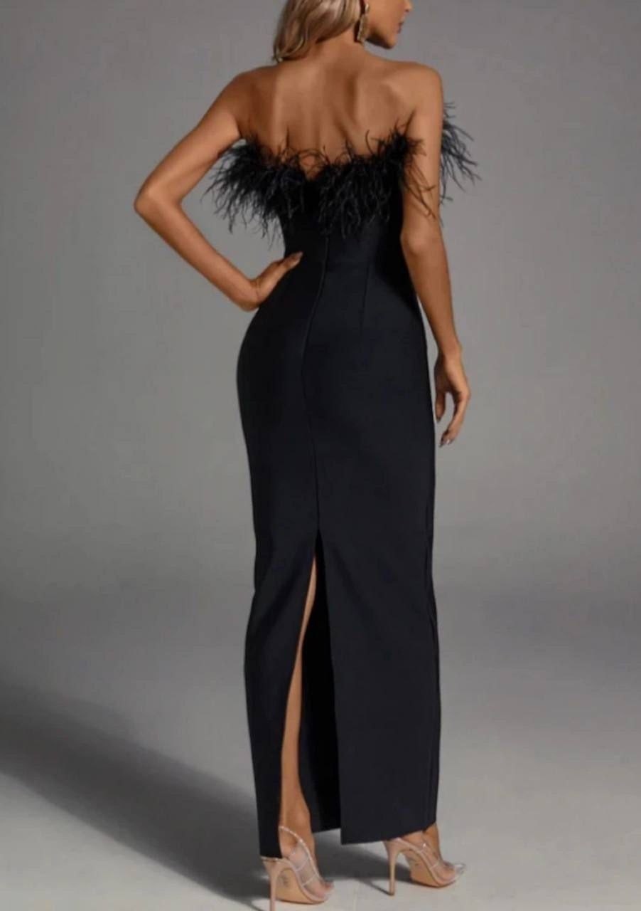 платье на выпускной,платье с перьями,платье длинное вечернее,вечернее платье с перьями,вечернее платье