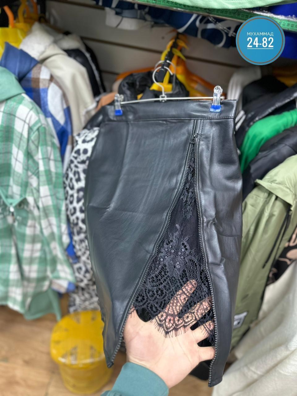 женская юбка из экокожи,кожаная юбка с гипюром,юбка из экокожи,кожаная юбка с разрезом,юбка из искусственной кожи